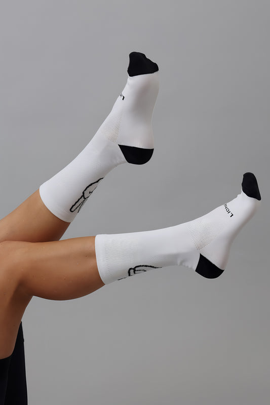 Socks White Good Vibes